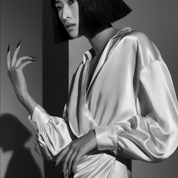 Zara satin effect wrap dress. - Picture 3 of 4